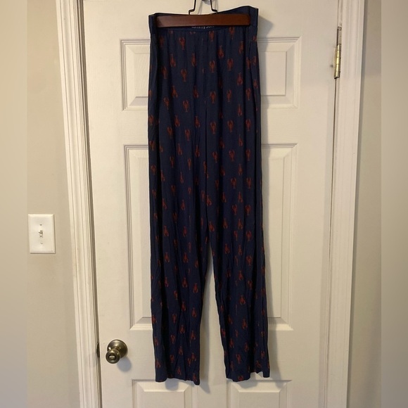 Tommy John Second Skin Navy with Red Lobsters Lounge Pants - Picture 1 of 5